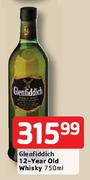 Glenfiddich 12-Year Old Whisky-750ml