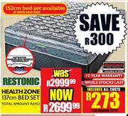 Restonic Healthzone 137cm Bed Set 