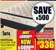 Fantasia Pillow Top 152cm Bed Set