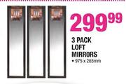3 Pack Loft Mirrors-975x265mm