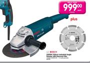 Bosch 2000W 230mm Industrial Angle Grinder With Diamond Disc-GW520-230 Each
