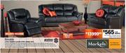 Renaldo 3 Piece Genuine Leather Upper Lounge Suite