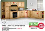 Corner Unit 4 Piece Amelia Oak Kitchen Scheme