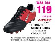 Olympic Tornado Soccer Boots-Per Pair