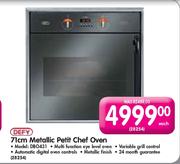 Defy Metallic Petit Chef Oven-71cm Each