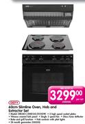 Defy 60cm Slimline Oven,Hob And Extractor Set-Per Set