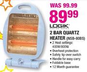 Logik 2 Bar Quartz Heater (NSB-80BS)