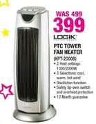 Logik PTC Tower Fan Heater (KPT-2000B)