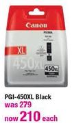 Canon PGI-450XL Black Ink-Each