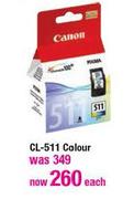 Canon CL-511 Colour Ink-Each