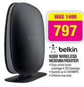 Belkin N300 Wireless Modem/Router