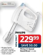 Philips 5-Speed Hand Mixer (HR1456)