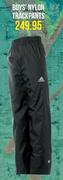 Adidas Boys Nylon Trackpants-Each