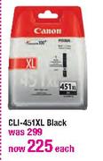 Canon CLI-451XL Black Each
