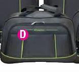 Beetles Rolling Duffel Blacklime Bag-Each