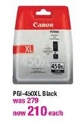 Canon PGI-450XL Black Each