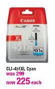 Canon CLI-451XL Cyan Each