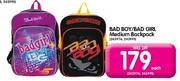 Bad Bou/Bad Girl Medium Back Pack-Each