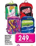 Bad Boy/Bad Girl Medium Deluxe Back Pack-Each