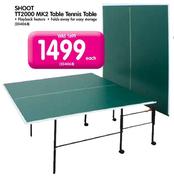 Shoot TT2000 MK2 Table Tennis Table-Each