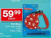   Pet Shop Auto Dog Leash-3m Each