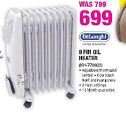 Delonghi 9 Fin Oil Heater(KH-770820)