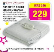 Pure Pleasure Non Fitted Double Electric Blanket
