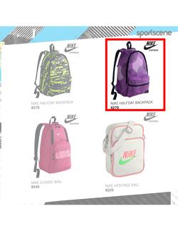 sportscene backpacks for ladies