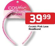 Cosmic Pink Lace Headband