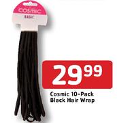 Cosmic 10-Pack Black Hair Wrap