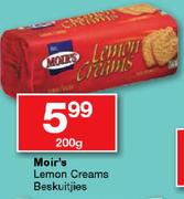 Moir's Lemon Creams Beskuitjies-200g