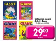 Giant Colouring-In And Activity Book Each
