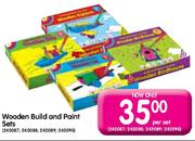 Wooden Build And Paint Sets-Per Set