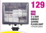 Simple Choice 2 x 20W Energy Saving Floodlight