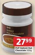 PnP Instant Hot Chocolate 500Gm