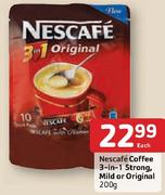 Nascafe Coffee 3-In-1 Strong, Mild Or Original 200Gm-Each