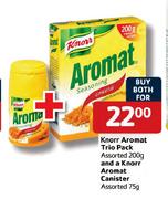 Knorr Aromat Trio Pack Assorted-200g & Knorr Aromat Canister Assorted-75g
