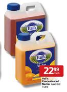 Hall's Concentrated Nectar Assorted-1Ltr Each