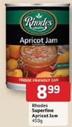 Rhodes Superfine Apricot Jam - 450g Each