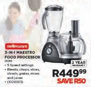 Mellerware 3-in-1 Maestro Food Processor(26210)