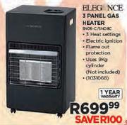 Elegance 3 Panel Gas Heater(SN06-C/SN08C)