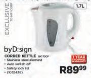 byD:sign Corded Kettle-1.7Ltr(BK1700F)