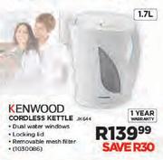 Kenwood Cordless Kettle-1.7Ltr(JK644)