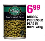 Rhodes Processed Peas in Brine-410g