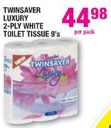 Twinsaver Luxury 2-Ply White Toliet Tissue-Per Pack