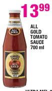 All Gold Tomato Sauce - 700ml Each