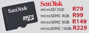 SanDisk microSDHC 16GB