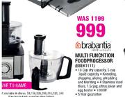 Brabantia Multi Funcntion Foodprocessor(BBEK1111)-Each