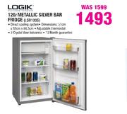 Logik 120L Metallic Silver Bar Fridge(LSB130S)-Each