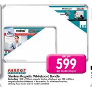 Parrot Products Slimline Magnetic Whiteboard Bundle